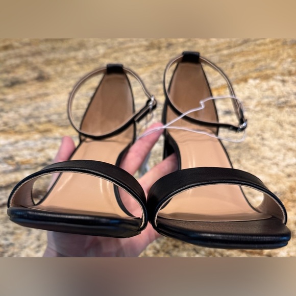 A New Day Ankle Strap Heels Memory Foam Womens Size 10 Black Color - Picture 6 of 8